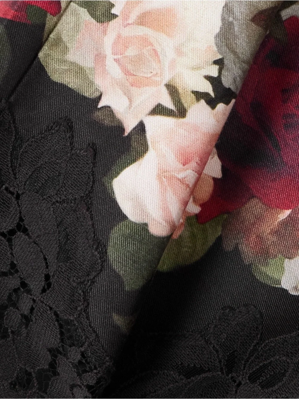 Zimmermann Black Floral High-Waist Shorts with Lace Hem - Picture 8 of 12